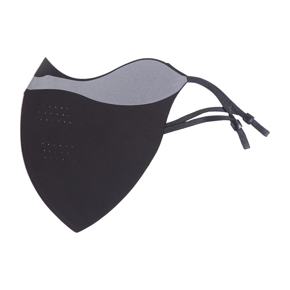 With Reflective Stripe Ice Silk Sunscreen Mask Solid Color Dustproof Cycling Face Cover Quick Drying Washable Face Veil Golf