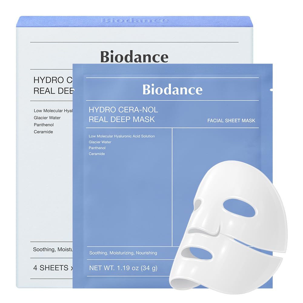 

BIODANCE Biological Collagen Real Deep Mask, Korean Skin Care, Girl Stockings Filler|1.19oz (34g) x4ea синій