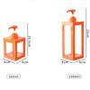 500/1000ML Shower Gel Bottle Large-capacity Lotion Dispensing Bottle Square Empty Pump Shampoo Bottle Dish Soap Container