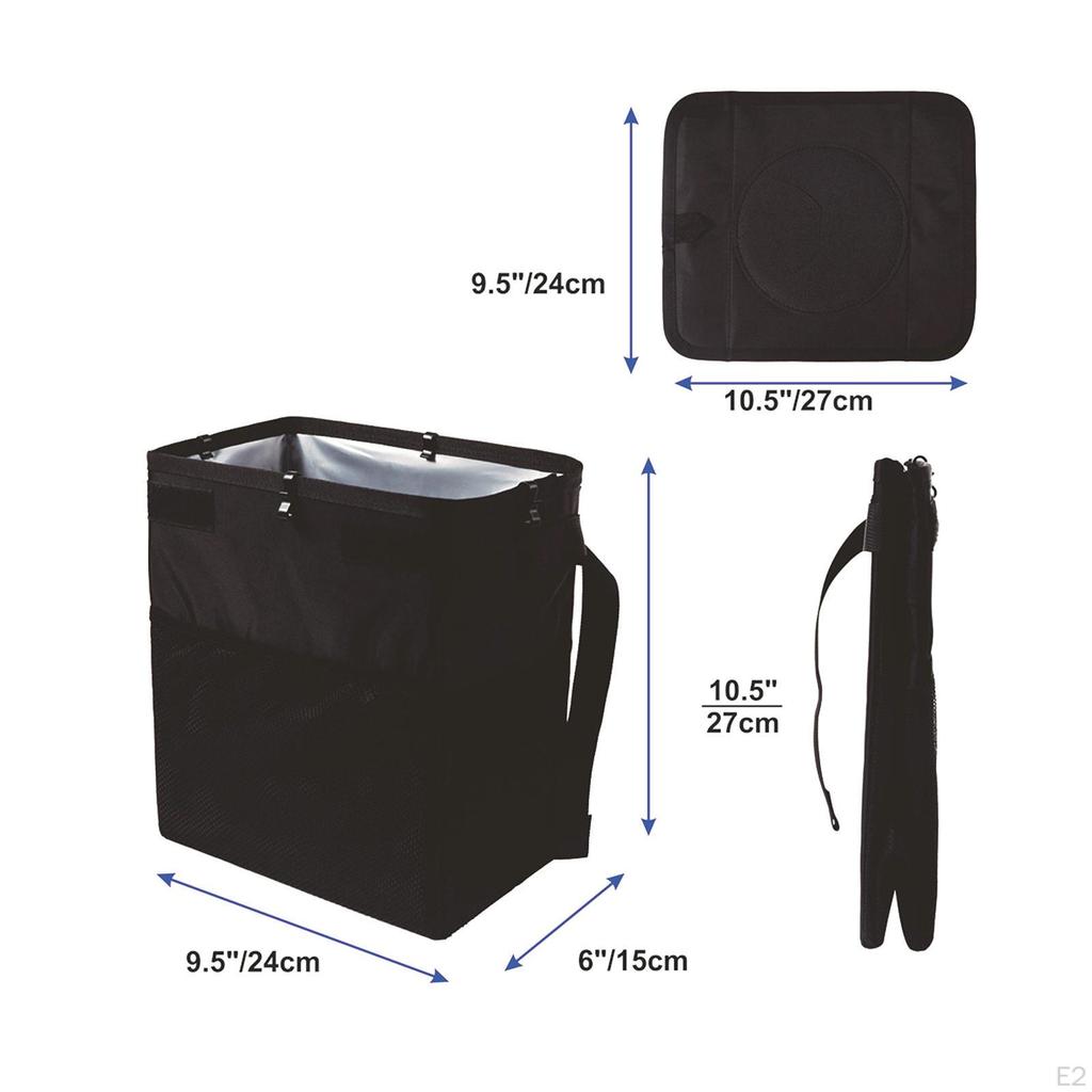 Car Garbage Can Trash Bag Hanging Foldable Organizer Large Capacity Vehicle Accessory Waterproof