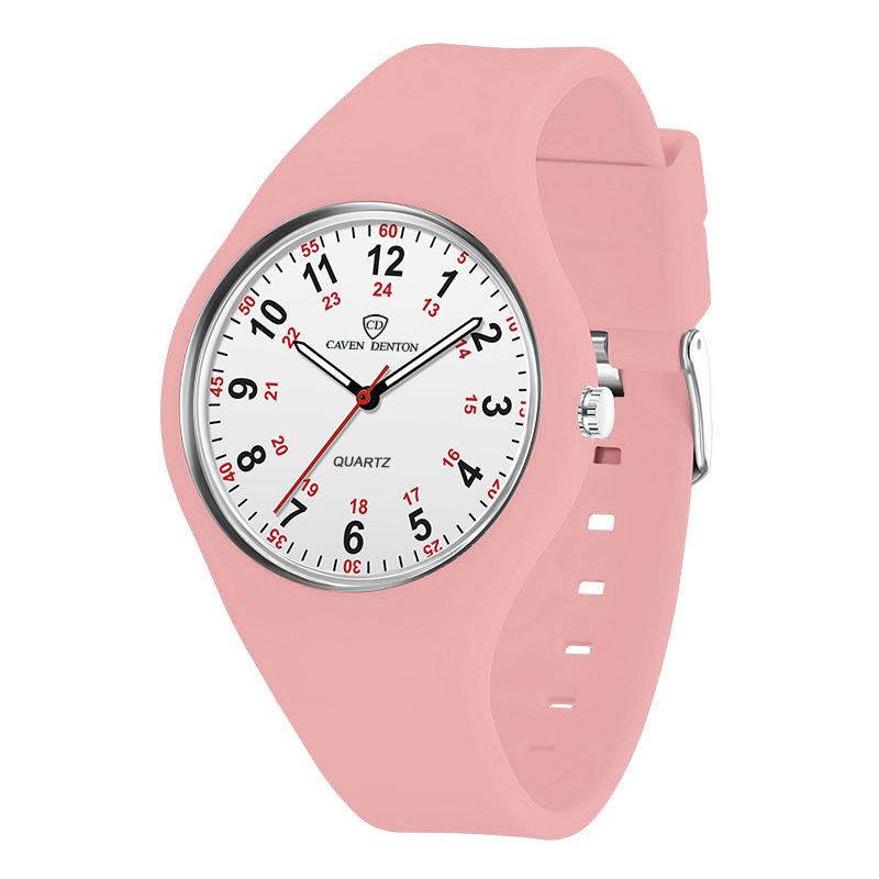 Creative wind children s watch, silicone strap, cute waterproof children s hands for primary and secondary school students розовый