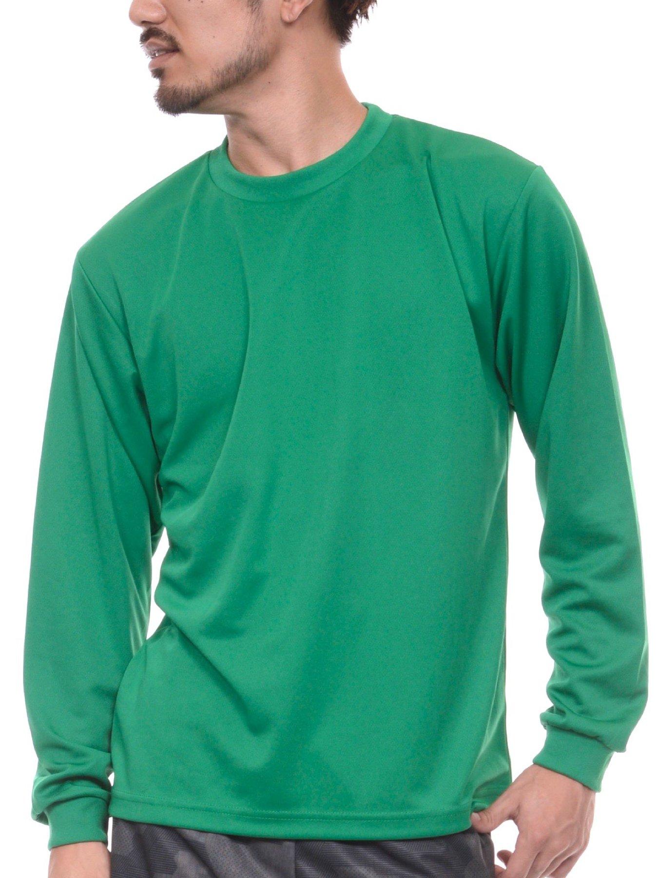 

УФ 3L [Футболка.ST] Футболка с длинным рукавом, сухая, однотонная, защита, 4,4 унции, мужская, зеленая, зелёный