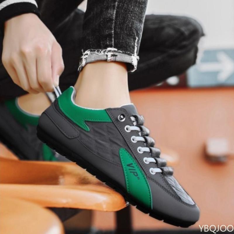 2026 Spring and Autumn Fashion New Versatile Trendy Men's Flat Flat Shoes Anti Slip Breathable One Foot Canvas Men's Shoes