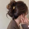 Retro Hair Clip for Women Acrylic Gold Color Letter Hair Claws Clips Trendy Cross Hairpin Korea Hair Accessories Girls Headdress
