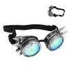 Halloween Kaleidoscope Rave Goggles Rainbow Crystal Lenses Adjustable Trippy Psychedelic Steampunk
