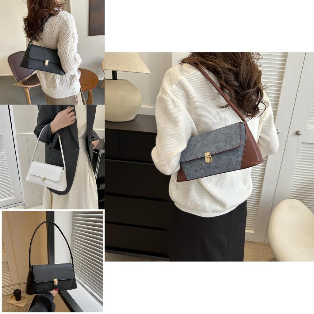 Vintage Minimalist Single Shoulder Bag 2023 Autumn New Fashion Casual Handbag