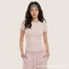 White Gym Clothes Women's Summer Thin Slim-fit Short-sleeved Pilates Training Clothes T-shirt Running Yoga Sports Top