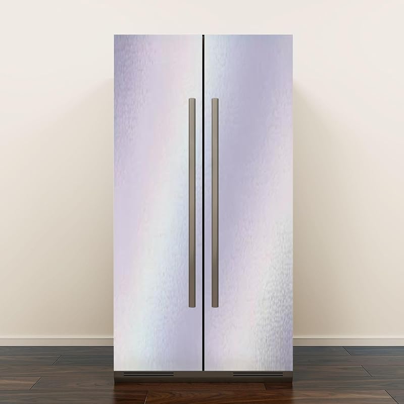 Self Adhesive Vinyl Refrigerator Wrap Set Teal Green Solid Colored Abstract Canvas Texture Vintage Grunge Year Door Mural Removable Fridge Sticker