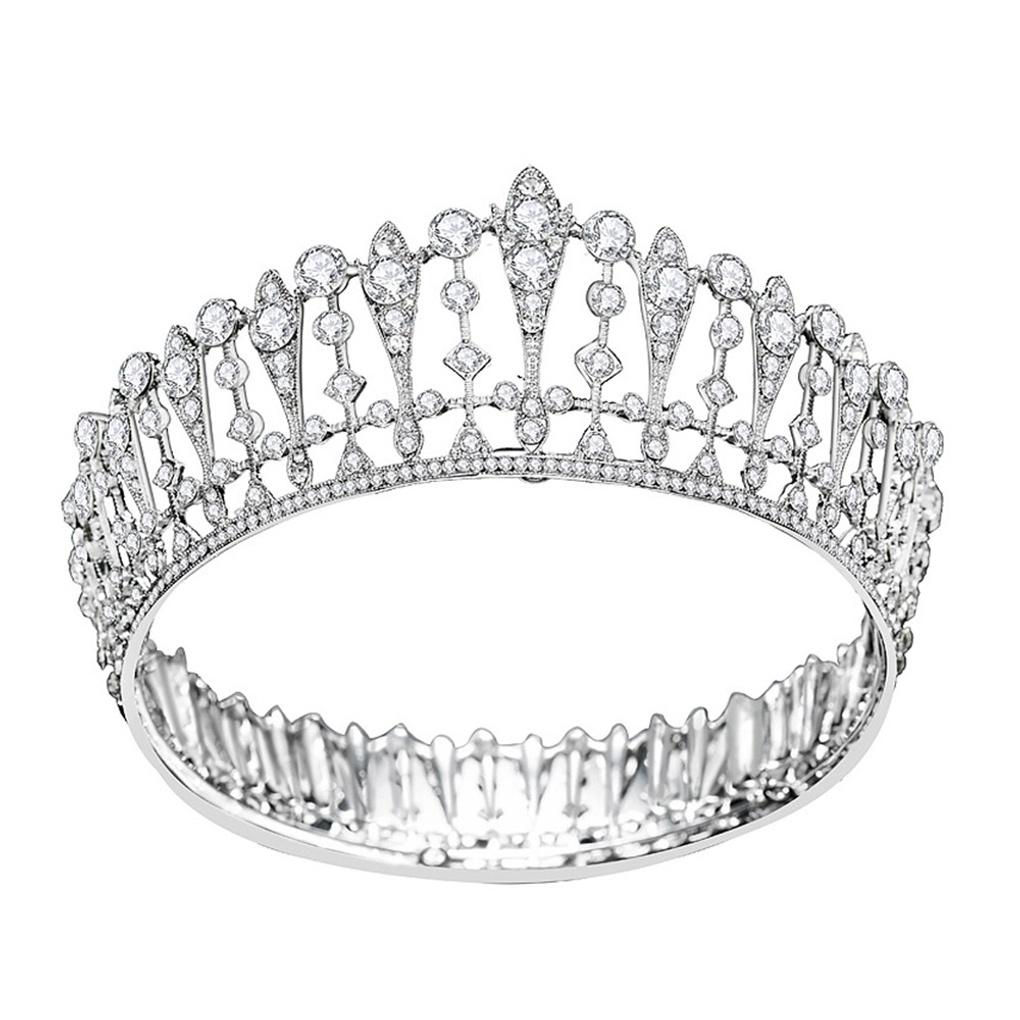 Women's Simple Tiara Accessory Self-Wedding Hair Queen Crown