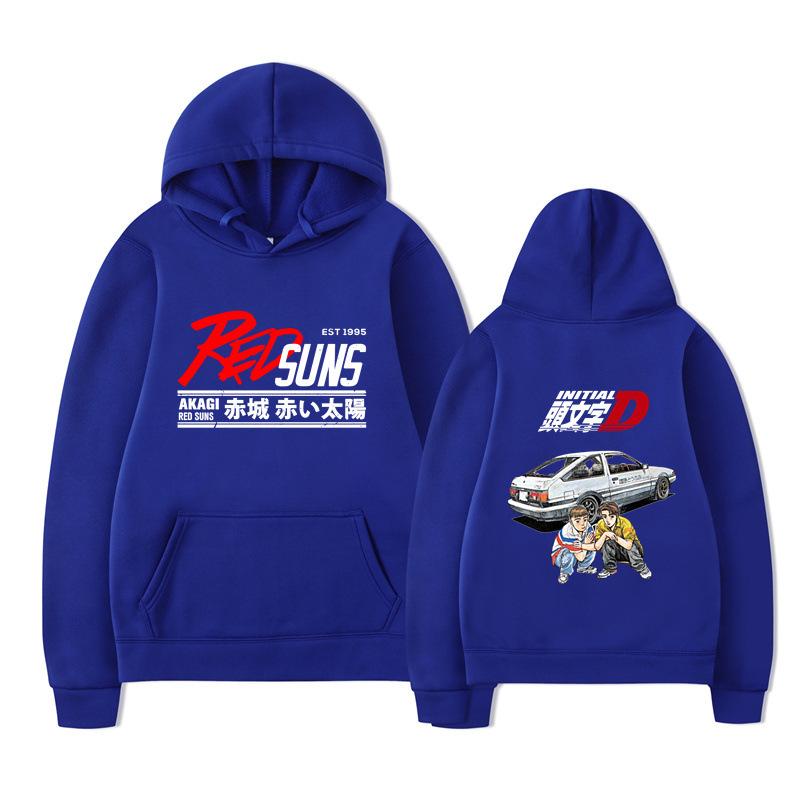Anime Drift AE86 Initial D Graphic Hoodie Casual Goth Men Women Sweatshirt Fleece Oversized Couples Streetwear Hoodies