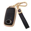 Compatible with Toyota Rise Daihatsu Key Case Rocky New Taft Key Cover Roomy Smart Key Cover Double Sided Sliding Door TPU Genuine Leather Key Holder