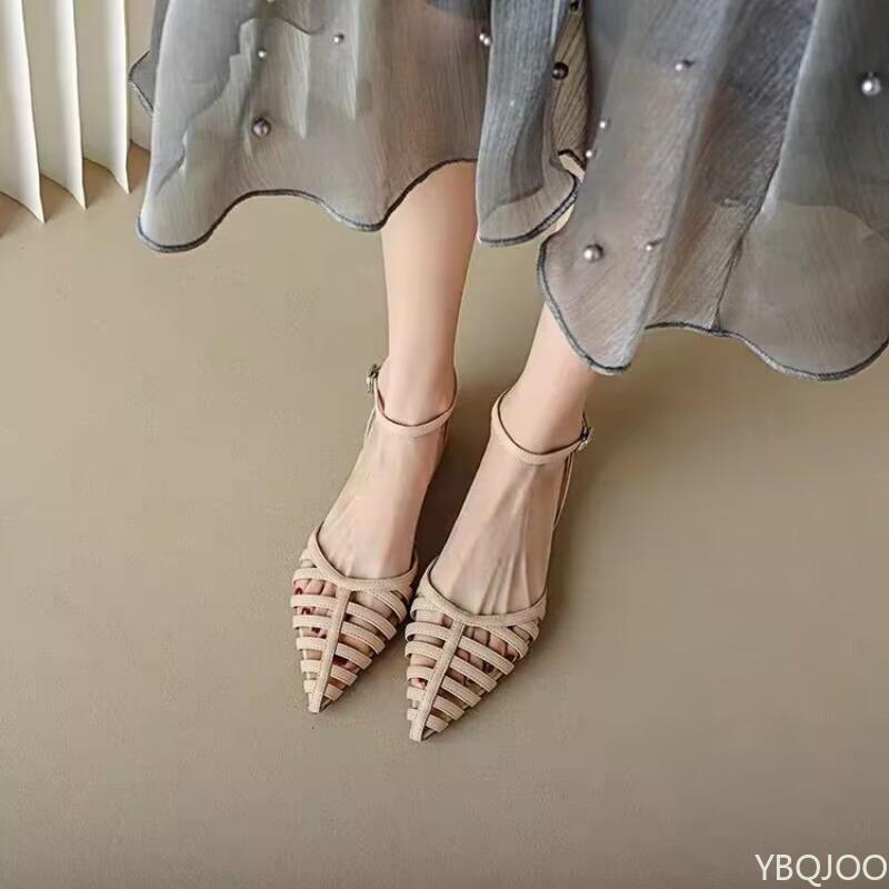 Fashionable versatile women Pointed Toe Shoes Women's High Heels Elegant minimalist shoes Summer Party Sexy Comfortable sandals