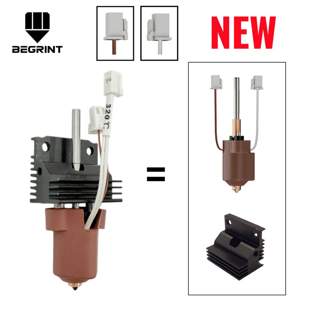 Creality K1C K1 MAX için YENİ Hotend Seramik Isıtma Bloğu Kiti Hızlı Değiştirilebilir Entegre Meme Yüksek Akışlı Baskı 3D Yazıcı Parçaları