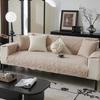 Short Pulsh Loveseat Wrap Anti-skid European Vibe Sofas Mattress Monochrome Color L Shape Sofa Blanket Cover Intended-for Lounge Space Decoration