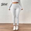 Velvet Lined Leggings Winter High-Waisted Straight Leg Pants with Insulated For Women Lining Solid Color Body Shaping
