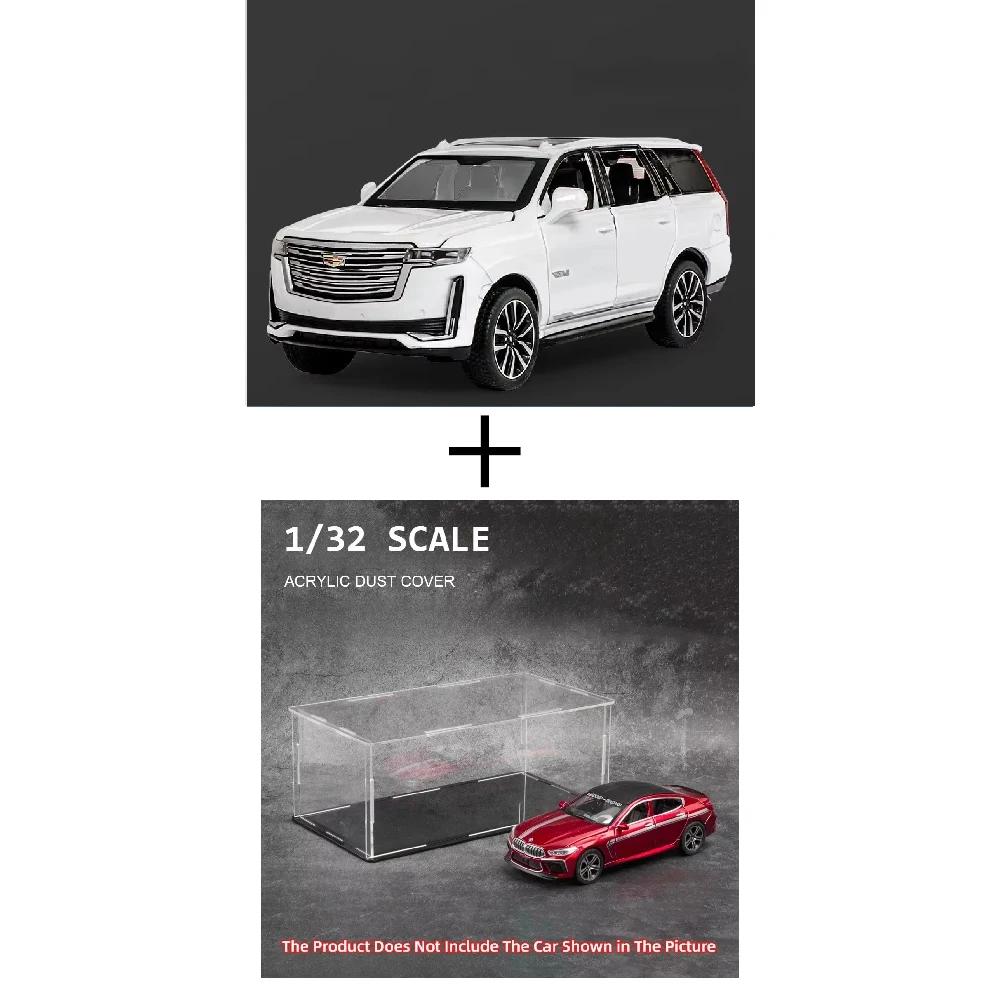 1:32 Scale ESCALADE Car Model Toy 6 Doors Opened Metal Diecast Music Light Pull Back Vehicle Models Hobby Ornament Gifts