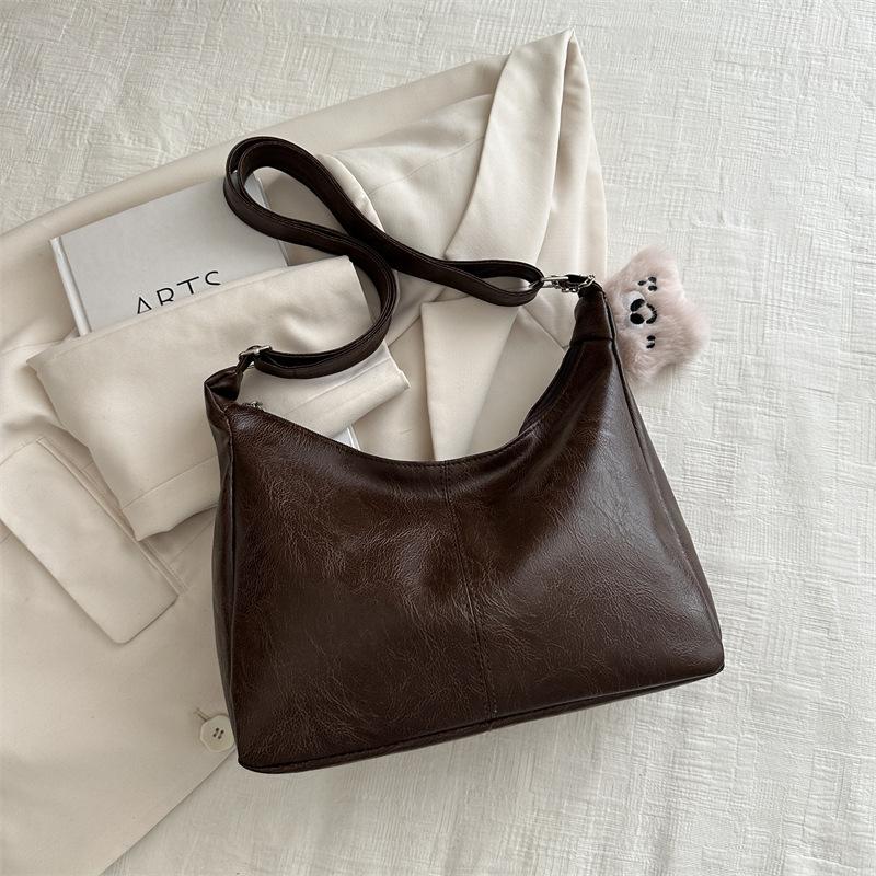 Bag Ladies Shoulder Crossbody Bag Handbag Pu Portable Commuting Fashion Casual