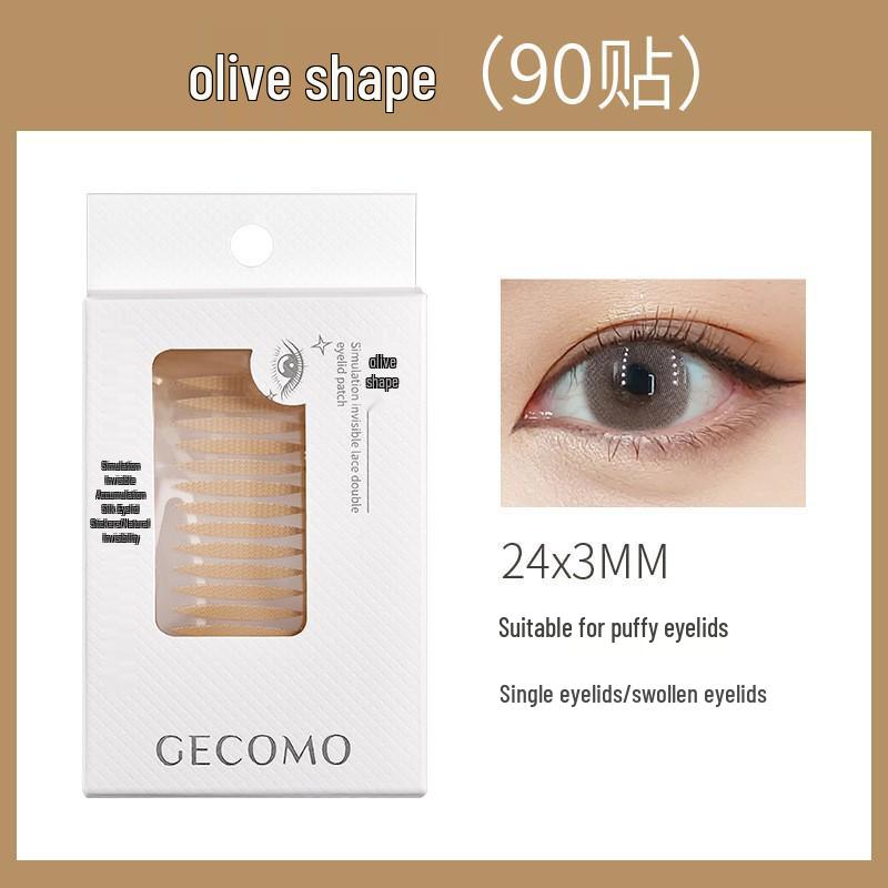 GECOMO Invisible Seamless Eyelid Tape - Natural Thin Big Eye Beauty Makeup Tool for Double and Swollen Eyelids.