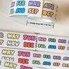 1roll Monthly Number Sticker for Planners Journals & Organizers DIY Scrapbooking Decoration Calendar Stickers