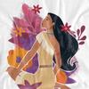 Pocahontas Unisex T-Shirt mit Blumenmuster für Erwachsene