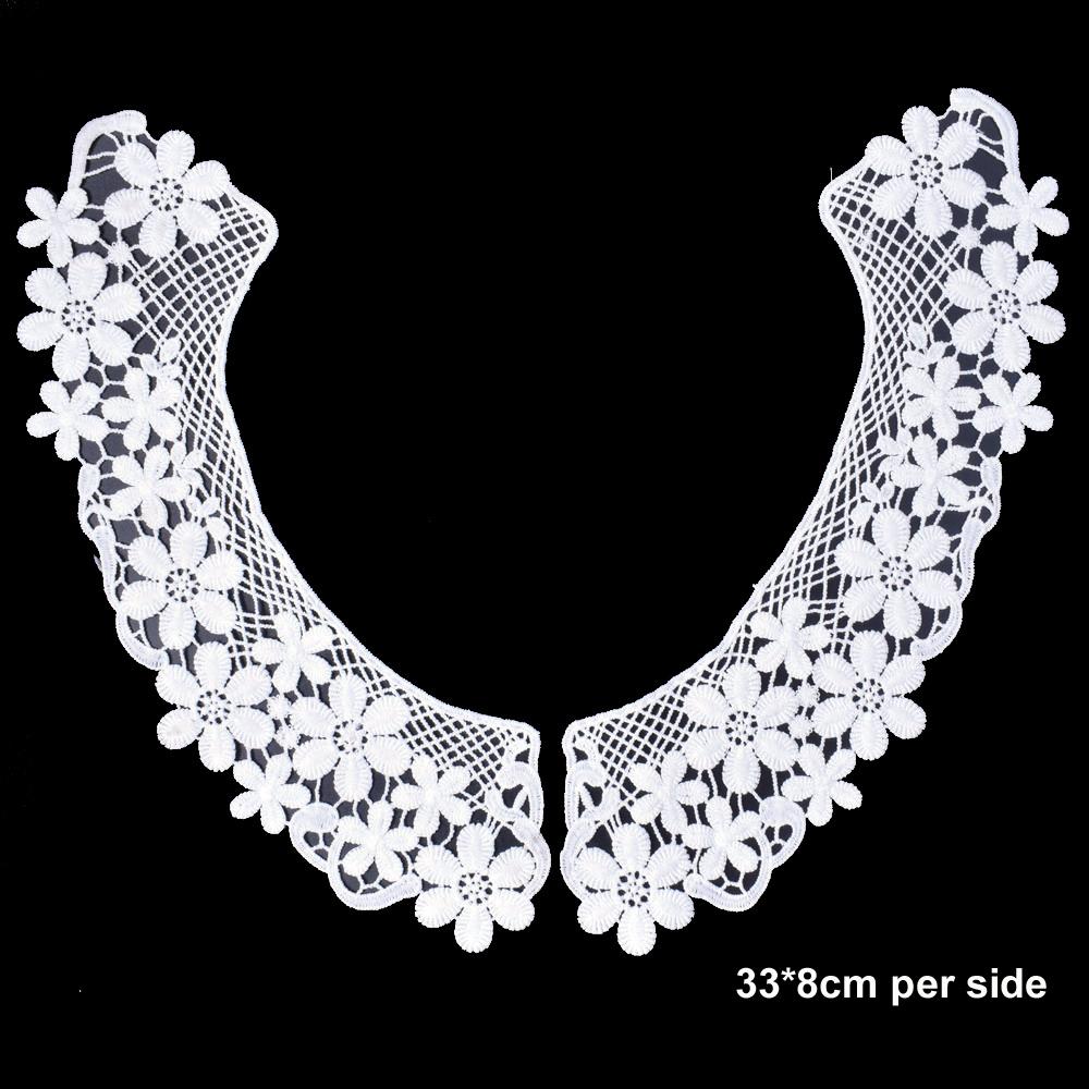 Lace Fabric Neckline Detachable Fake Collar DIY Breathable Scarf Around Neck Flower Sweet Hollow Comfortable Patch