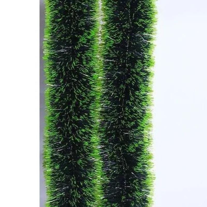 1 Stück Weihnachten Künstliche Lametta Girlande Grün Zuckerstange Band Kranz für Weihnachtsbaum Hängender Anhänger Bänder Party Heimdeko Neujahr