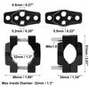 17 to 32mm Handlebar Clamp Mount Adjustable Rearview Mirror Extender Offroad Spotlight Bracket for Motorcycle Scooter