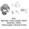 Car Tire Screws Wheel Hub Decorative Plastic Screws Tire Refit Flat-Head Polished Surface Wheel Rims Cap Lip Screw Bolt Styling
