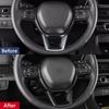 Car Accessories Fit for Honda CR-V CRV 2023 2024 Interior Button Cover Trim Strips (Carbon Fiber Style) ABS 1 PC
