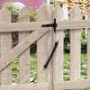 skysen 14" Fence gate Spring self Closing and Adjustable for Wooden or Vinyl Fence,Carbon Steel,Black(gate spring-14)