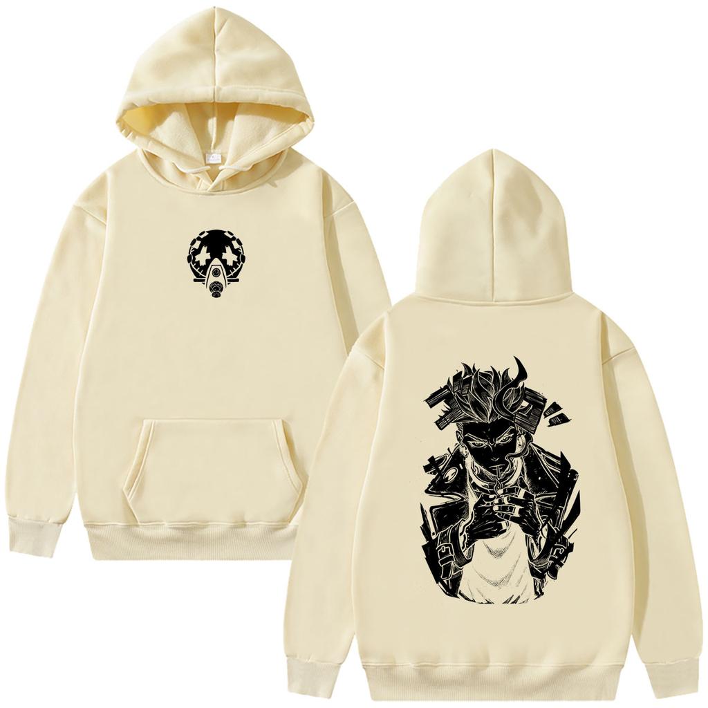 2026 Anime Gachiakuta Enjin Double Sided Print Hoodie Men Women Manga Oversized Pullover Hoodies Unisex Fashion Vintage Streetwear Tops