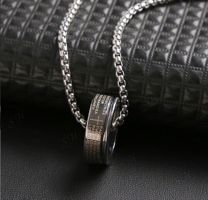 Men's Trendy Letter Necklace: Versatile Light Luxury Cuban Chain Choker