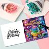 6PCS DIY Diamond Art Greeting Cards Birthday Theme Congratulations Cards & Gifts