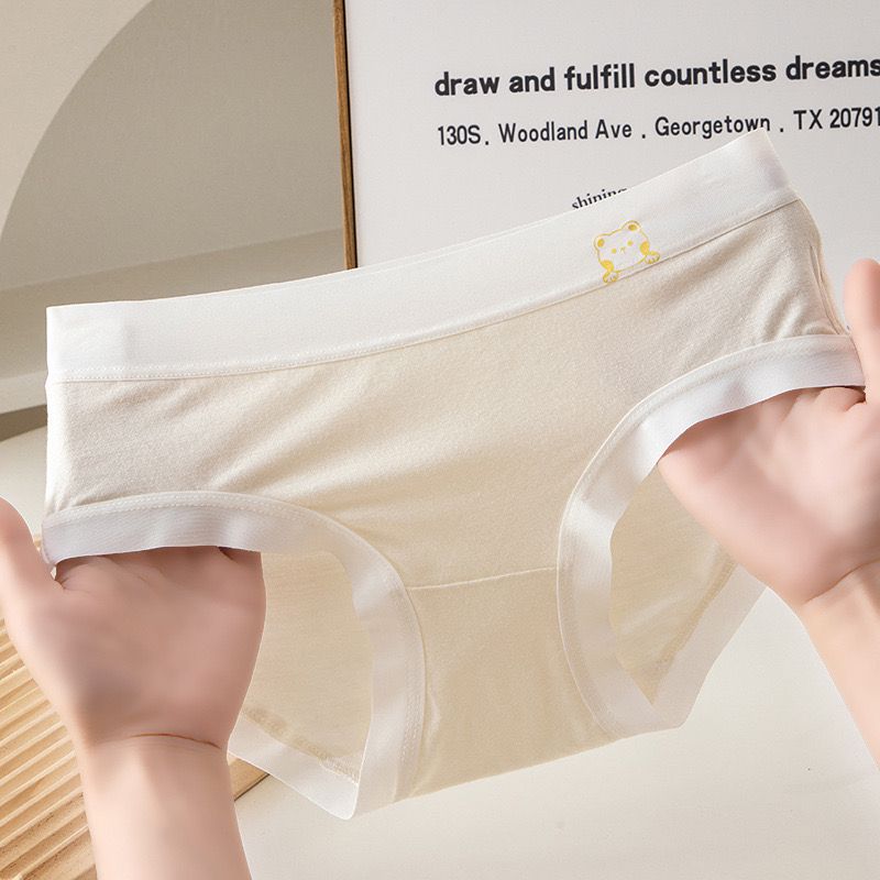 Cotton Underwear for Girl Student Briefs Panties for Women Briefs