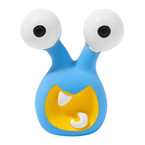 Cartoon Aliens Dog Chew Toy Bite Resistant Squeaky Latex Demon Aggressive Chewers Interactive Toy Small Medium Large Dogs Teething Cleaning Toy