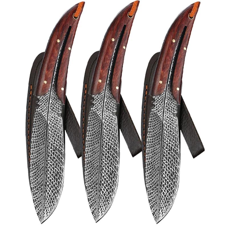 Profesionální kuchyňské nože s pouzdrem na nůž Nůž na vykosťování z nerezové oceli Kráječ zeleniny Nůž na krájení ovoce pro Hobby nůž