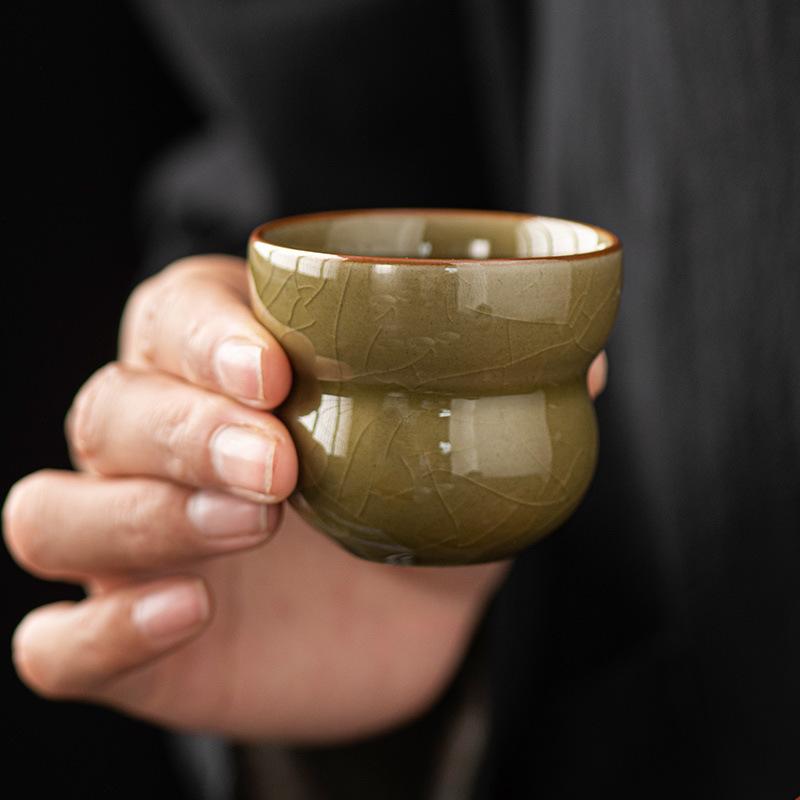 Kreative Chinesische Keramik Kleine Teetasse 70ml Mini Einzelne Meistertasse Japanische Tasse Haushalt Kung Fu Tee-Set Teegeschirr Zubehör
