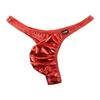 La Pomme Red Metallic Bikini Shorts with Full Seam and 3D Made In 622042 Men's Pouch, Japan,