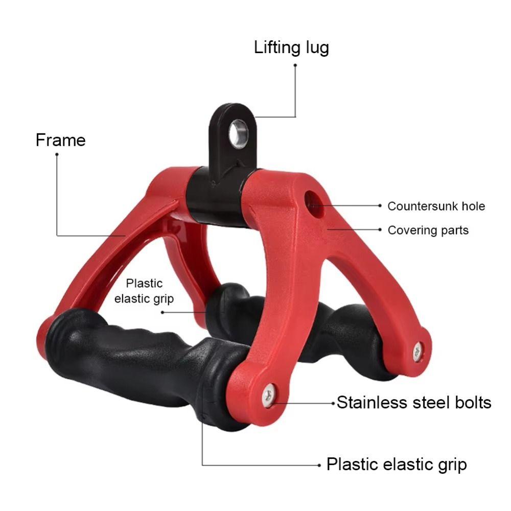 Ergonomics Fitness Pull Down Handle V-Bar Fitness Equipment Workout Bar V-Shaped Handle Home Gym