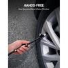 Air Chuck Set, 1/4" FNPT Extended Reach Dual Head Air Chuck W/Quick Plug, 2-Way Connect Tire Air Chuck For Tire Inflator Gauge/Air Compressor, Tire