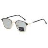 New Metal Frame Personalized Square Color Distortion Sunglasses Versatile For Men And Women Uv Sunglasses 1924
