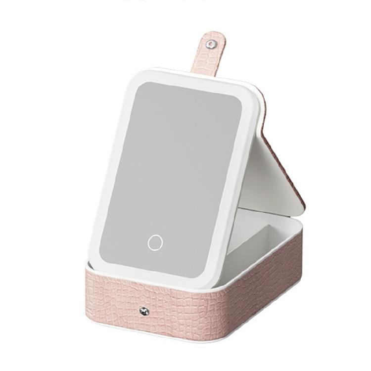 Versatile Travel Jewelry Storage Case with LED Lighted Sturdy Makeup Storage Solution Accessory for Women Ladies S