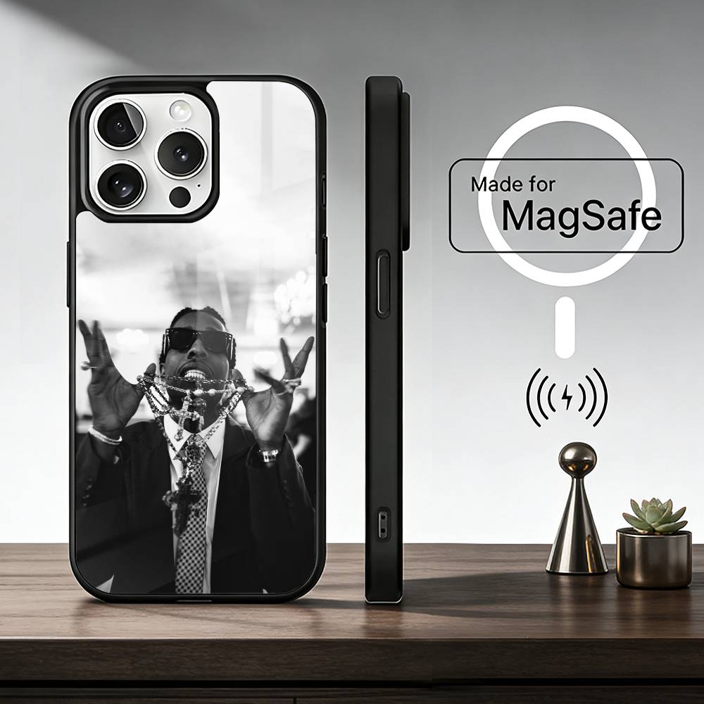 American Rapper ASAP Phone Case For iPhone17,16,15,14,13,12,11 Plus,Pro Max For Magsafe Wireless Charging