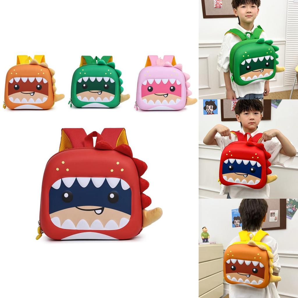 Toddler Dinosaur Egg Shell Backpack With Red Green Pink Colors For Education And Travel