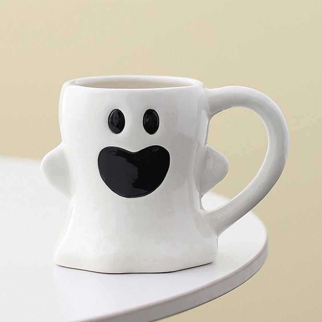 Cute Ghost Water Cup Creative Pumpkin Ghost Ceramic Mug Halloween Coffee Mugs Milk Mug Cute Halloween Mug Halloween Gift