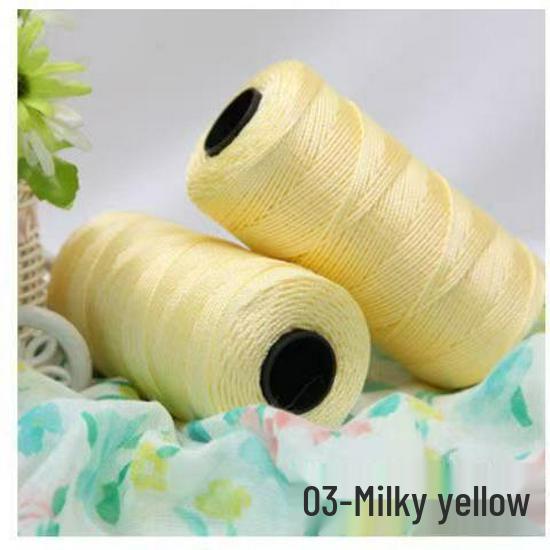 Ice Silk Three-Strand Yarn for Crochet Bags, Hats, Seat Cushions, Bottle Sleeves, and Slippers