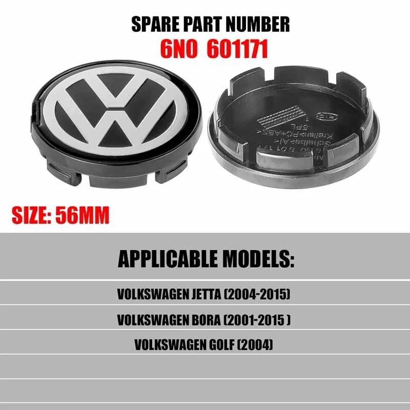 Für VOLKSWAGEN VW 4 Stück 56/65/66mm Auto Radnabenkappen Nabenkappen Zubehör für Volkswagen VW GTI Golf Jetta Polo Beetle