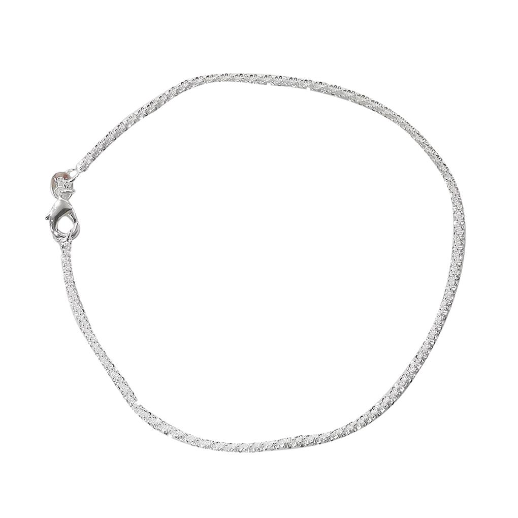 Women Alloy Anklet Simple Design Girls Foot Chain Beach Party Travel Solid Color Foot Jewelry