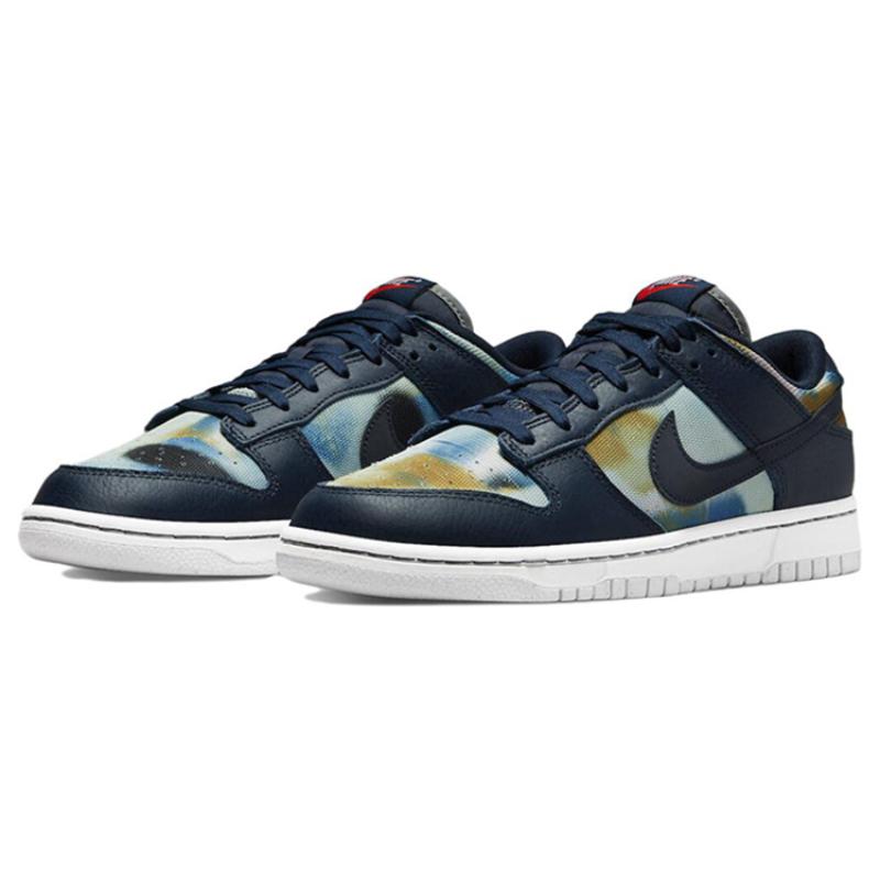 Nike Dunk Low Graffiti Navy Skate Shoes Sneakers DM0108-400