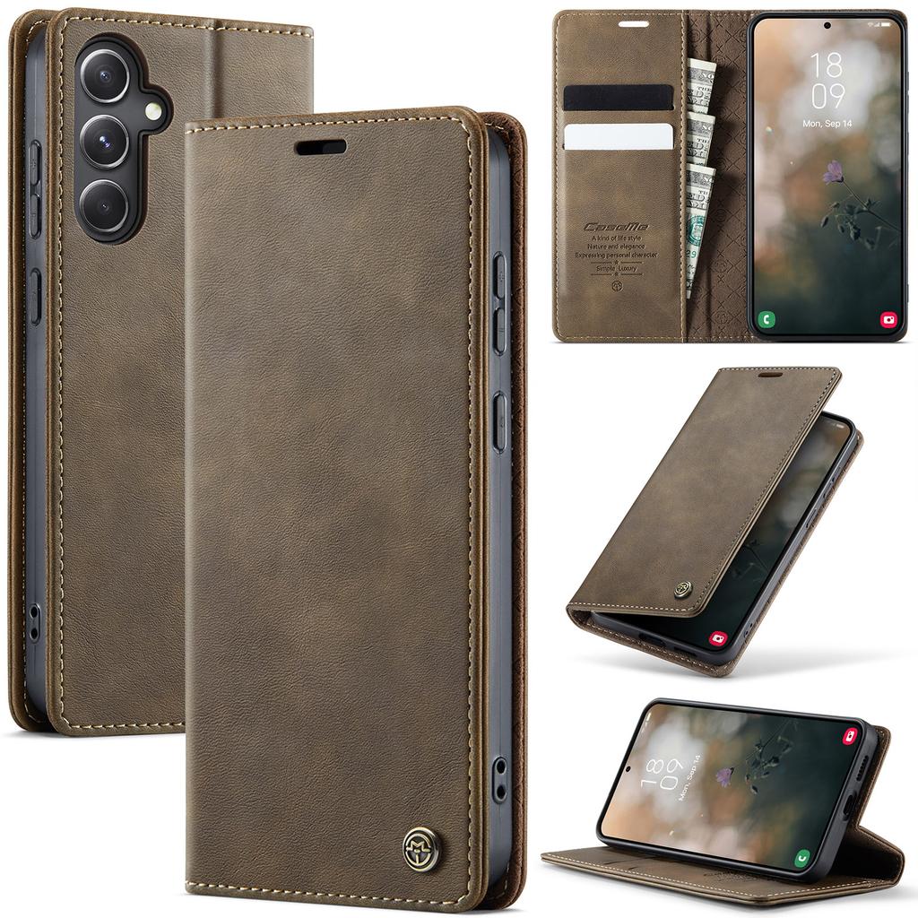Wallet Card Leather Flip Case For Samsung Galaxy S25 S24 S23 S22 S21 S20 S10 A55 A56 A54 A53 Magnet Stand Shockproof Back Cover